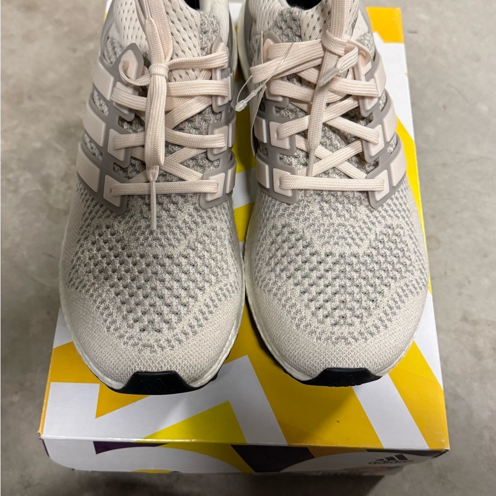 Adidas Light Tan Knit Sneakers - Picture 2 of 10